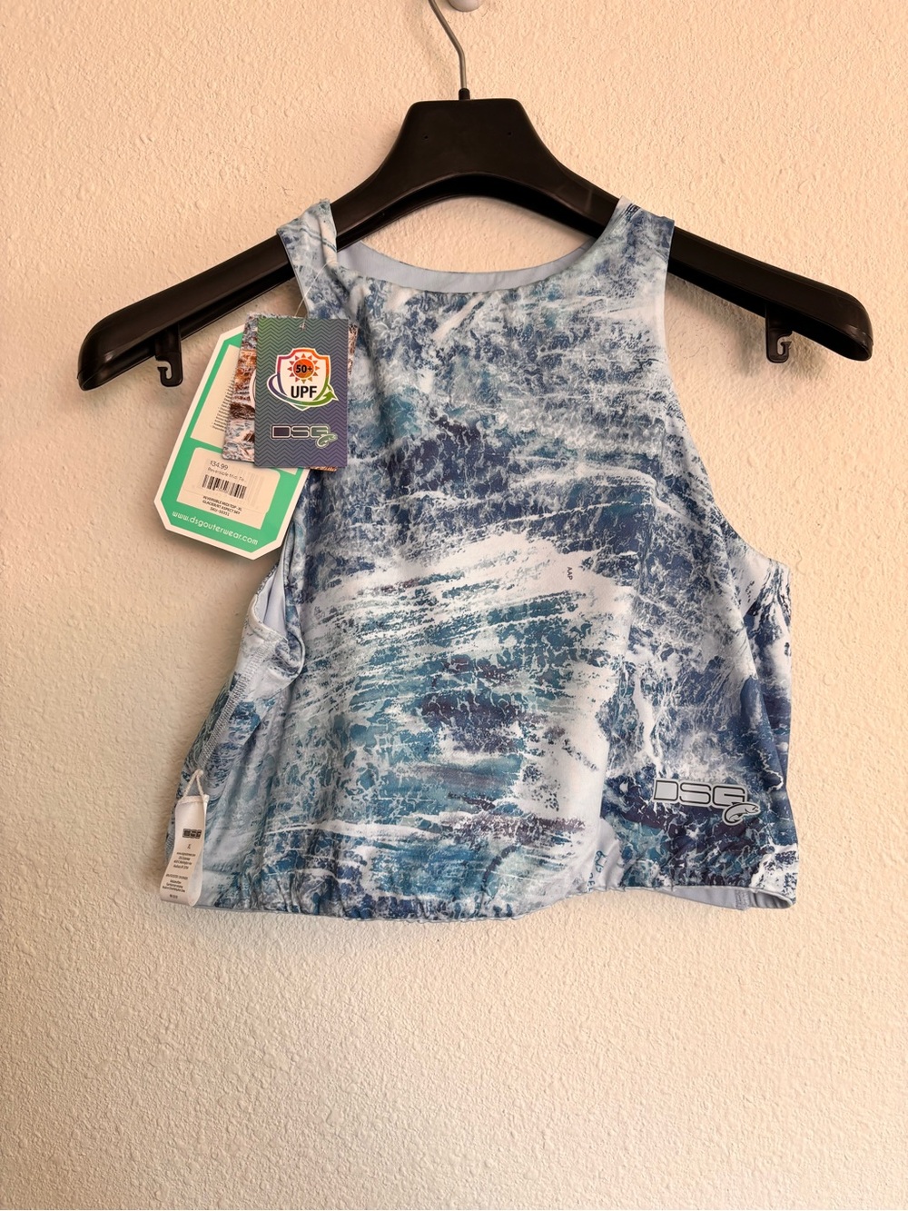 NWT DSG Outdoors Reversible UPF 50+ Crop Tank Top | XL